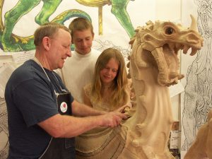 Albany Historic Carousel carving studio
