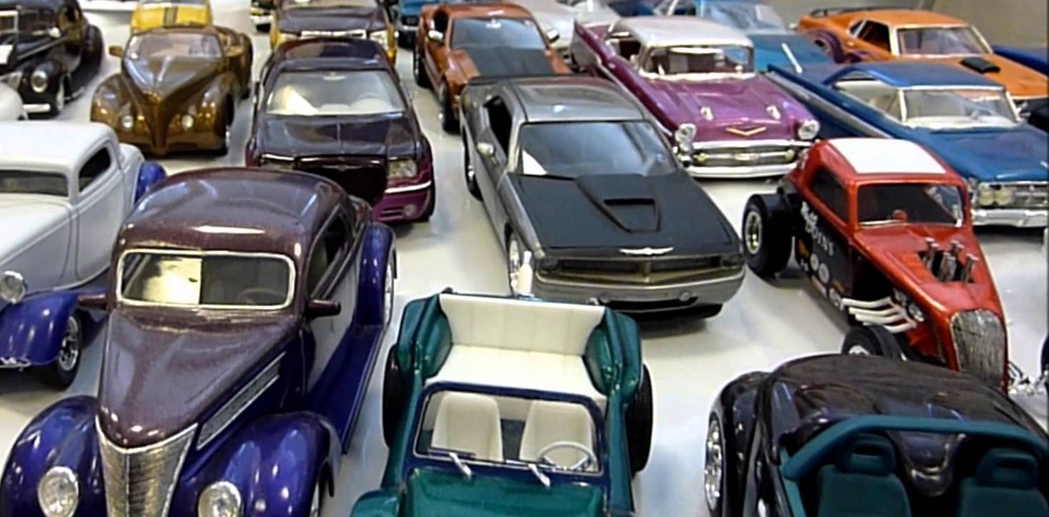 Photo of small,vintage,model cars
