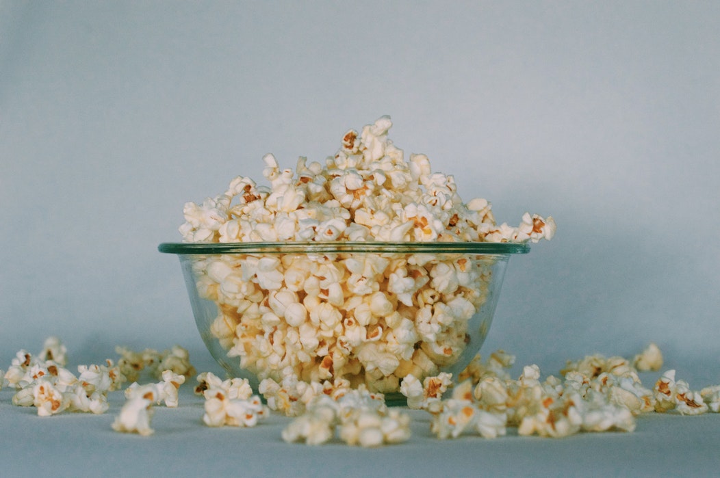 Photo of bowl of popcorn.