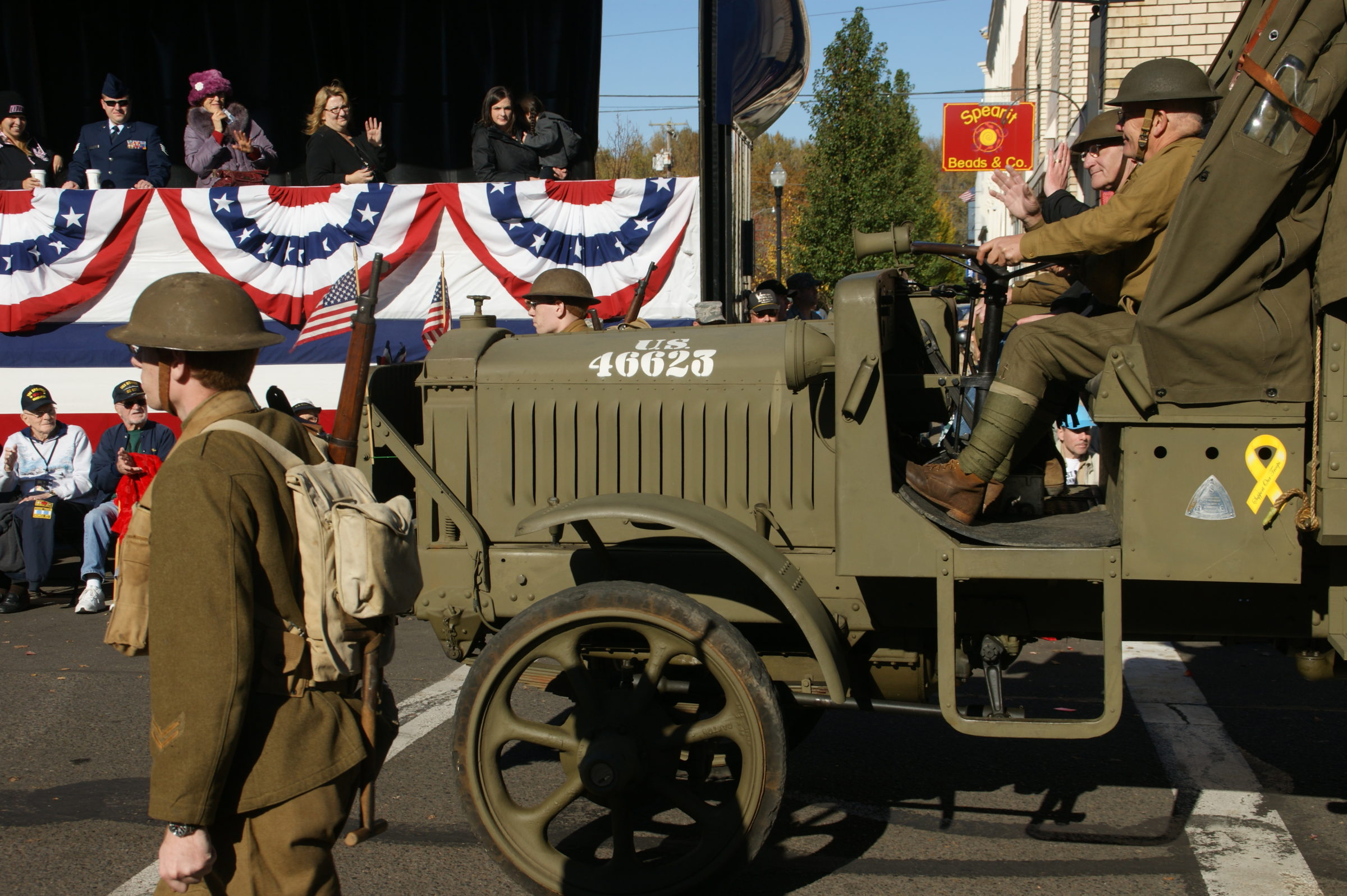Photo of military parade.