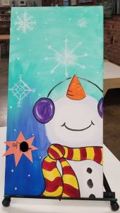Snowy Snowman - All Ages Paint Follow Along @ Splatter Box | Albany | Oregon | United States