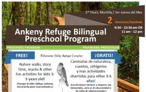 CANCELED - Bilingual Program for Kids 3-5 @ Ankeny National Wildlife Refuge | Corvallis | Oregon | United States
