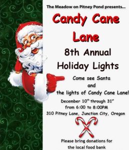 Candy Cane Lane Holiday Lights @ The Meadow Community | Junction City | Oregon | United States