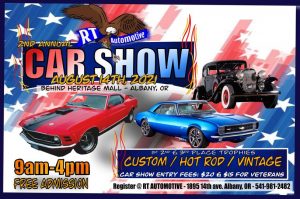 2nd Annual 2021 R.T. Automotive Car Show @ Heritage Mall | Albany | Oregon | United States