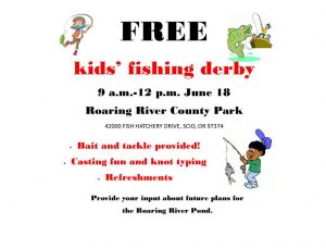 Kids' Free Fishing Derby @ Roaring River County Park | Scio | Oregon | United States