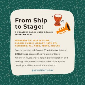 From Ship to Stage: A Voyage in Black Music Beyond Entertainment @ Albany Public Library | Albany | Oregon | United States