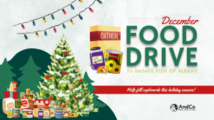 December Food Drive @ AndCo Office in the Heritage Mall | Albany | Oregon | United States