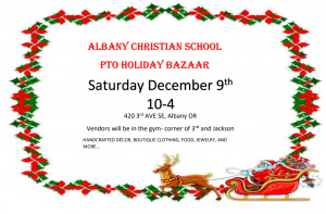 Holiday Bazaar at the Albany Christian School @ Albany Christian School | Albany | Oregon | United States