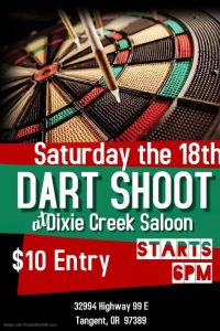 Darts at Dixie Creek Saloon @ Dixie Creek Saloon | Tangent | Oregon | United States