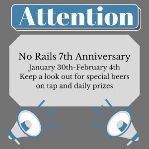 No Rails Ale House 7th Anniversary @ No Rails Ale House | Albany | Oregon | United States